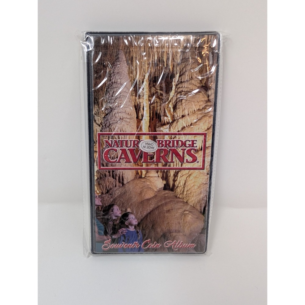 Natural Bridge Caverns Souvenir Coin Album Pressed Elongated Penny Book Texas